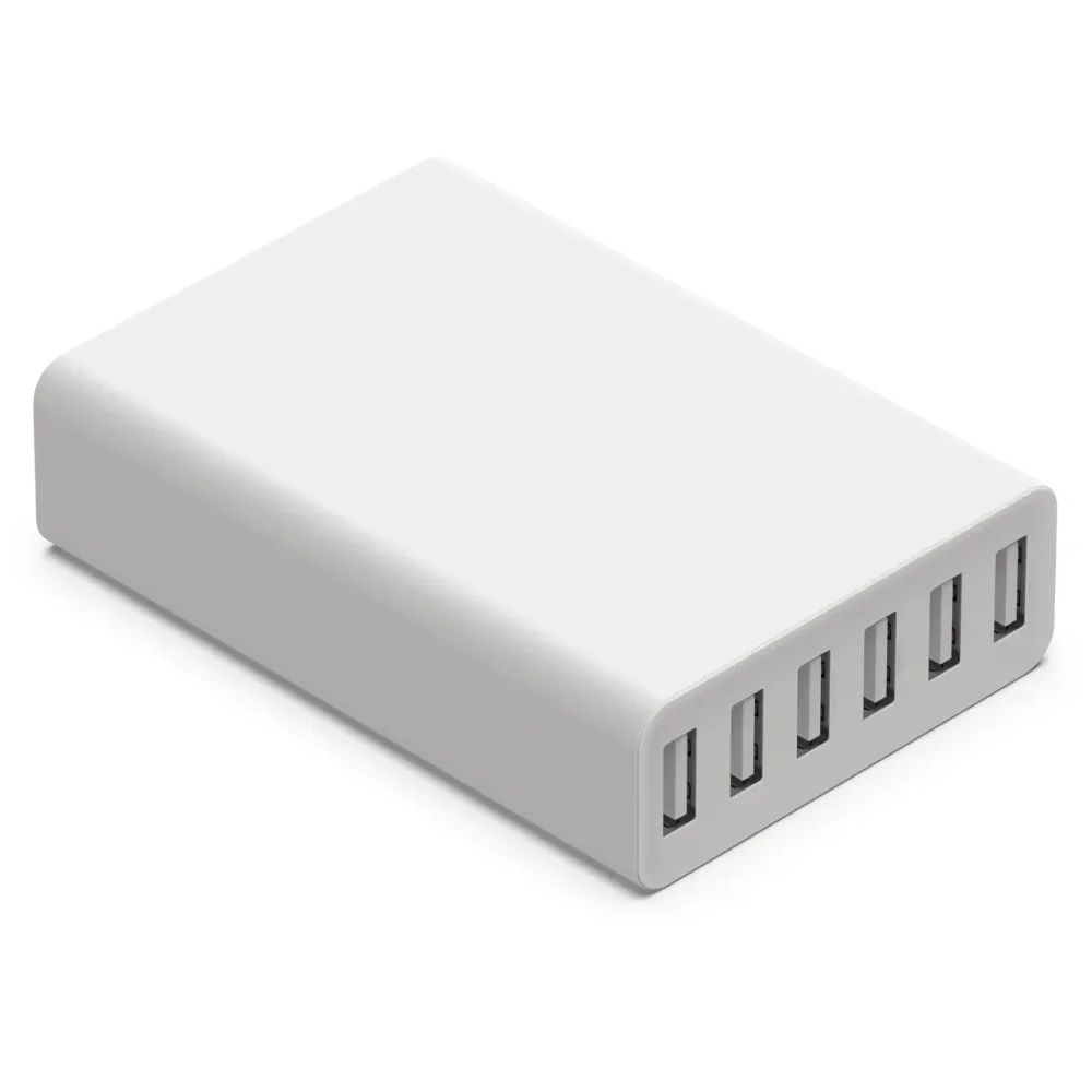 Linocell Hjemmekontor|Mobiltelefonladere|USB-ladestasjon med 6 porter
