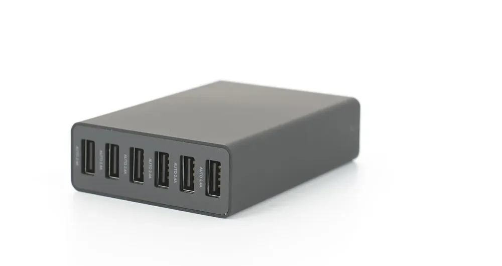 Linocell Hjemmekontor|Mobiltelefonladere|USB-ladestasjon med 6 porter