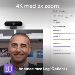 Logitech Hjemmekontor|Webkameraer|Brio 4K Webkamera