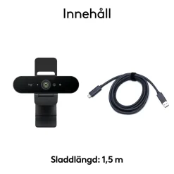 Logitech Hjemmekontor|Webkameraer|Brio 4K Webkamera