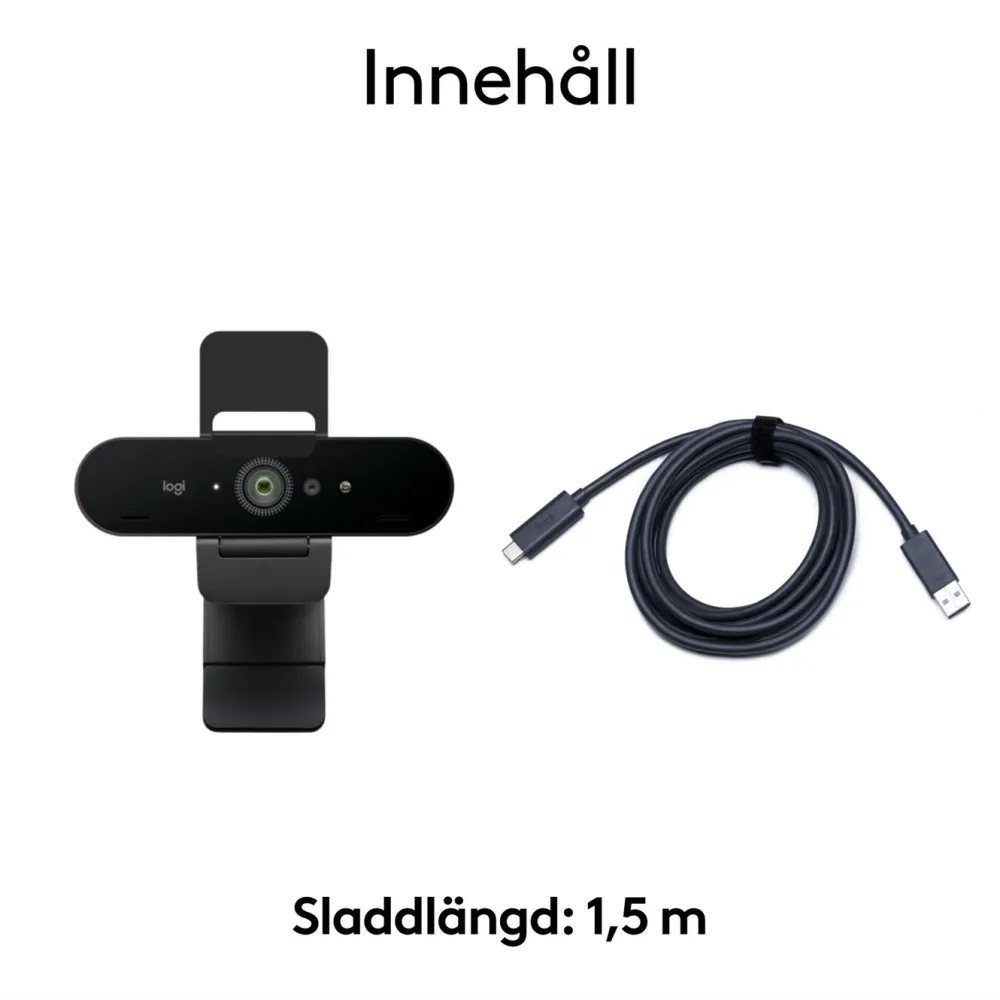 Logitech Hjemmekontor|Webkameraer|Brio 4K Webkamera