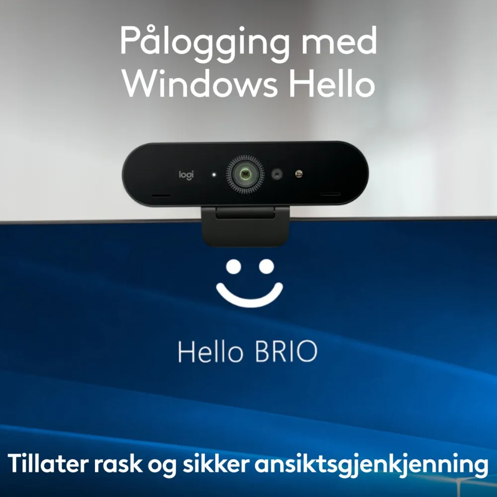Logitech Hjemmekontor|Webkameraer|Brio 4K Webkamera