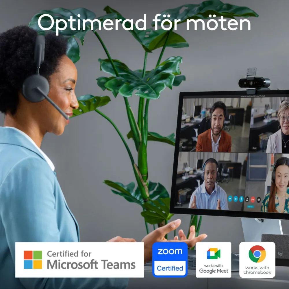 Logitech Hjemmekontor|Webkameraer|Brio 4K Webkamera