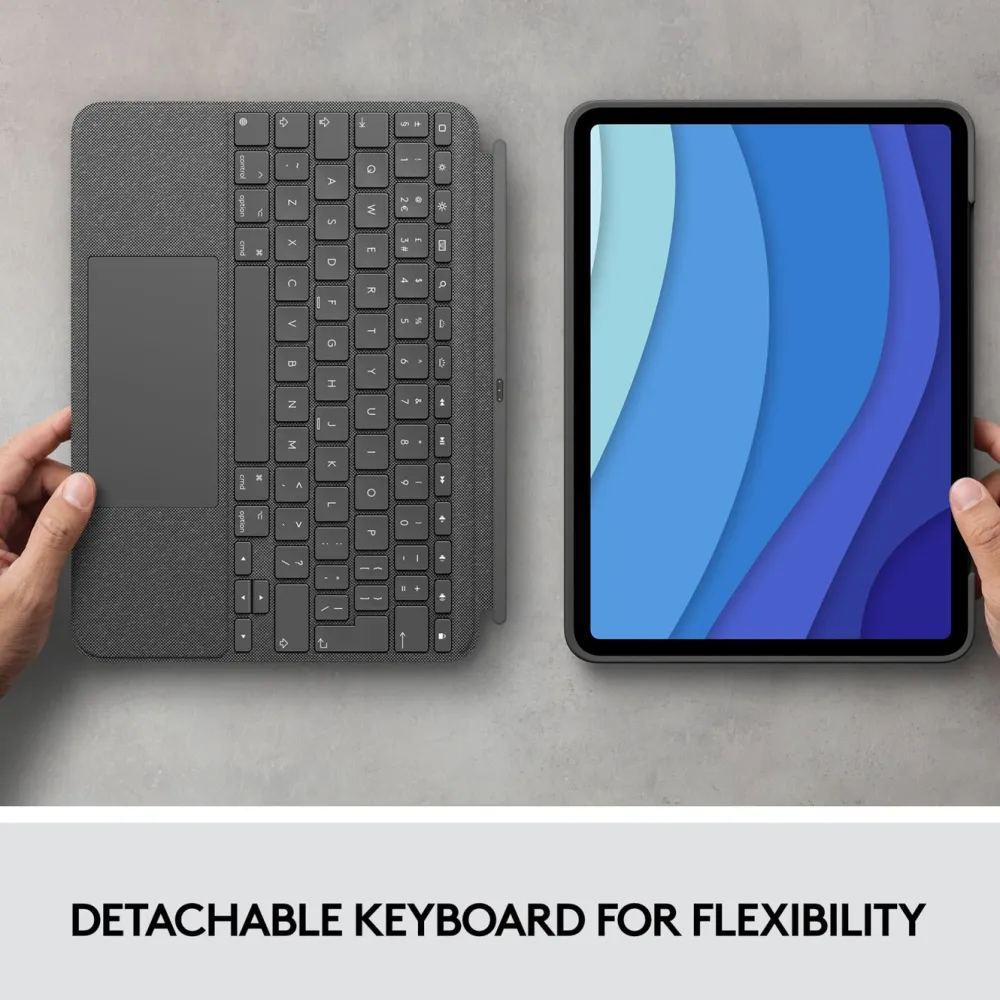 Logitech Tastatur|Gaming Tastatur|Combo Touch for iPad Pro 12,9 tommer (5 & 6 gen.)