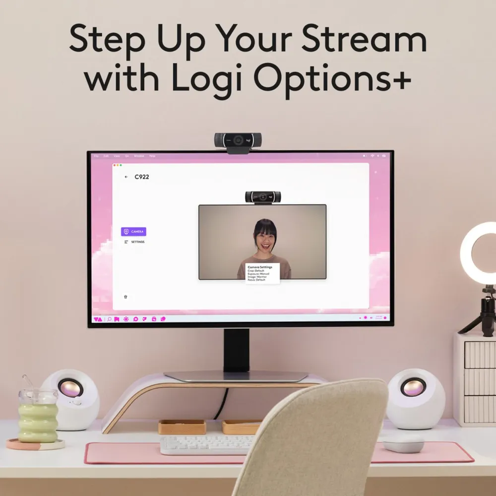 Logitech Skjermbeskytter Og Deksel|Gamingskjermer|C922 Pro Stream Webkamera
