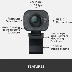 Logitech C Streaming|Hjemmekontor|Streamcam Webkamera
