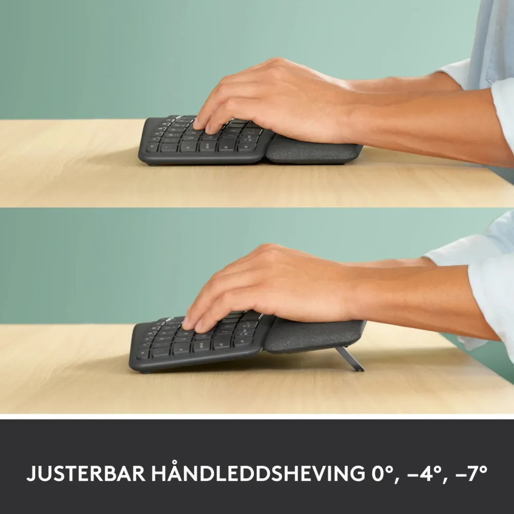Logitech Datatilbehør|Ergonomi|Ergo K860 Ergonomisk tastatur
