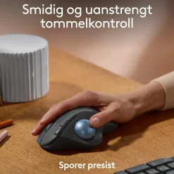 Logitech Datatilbehør|Ergonomi|Ergo M575S Trådløs mus med styrekule