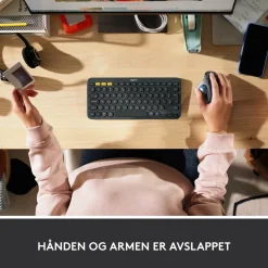 Logitech Datatilbehør|Datamus|Ergo M575 Trådløs datamus Svart
