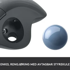 Logitech Datatilbehør|Datamus|Ergo M575 Trådløs datamus Svart