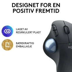 Logitech Datatilbehør|Datamus|Ergo M575 Trådløs datamus Svart