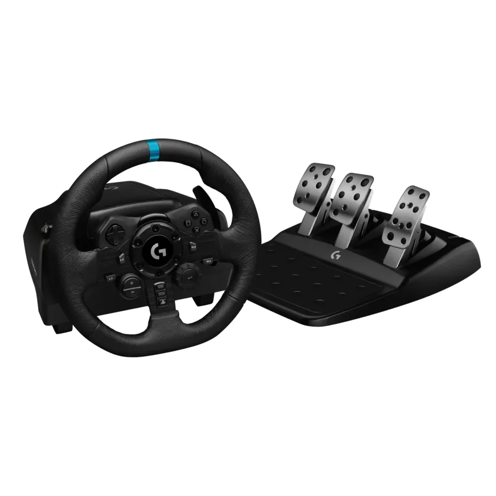 Logitech G Ratt Og Pedaler|923 Driving Force Ratt for Playstation og PC