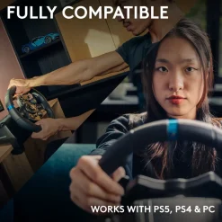 Logitech G Ratt Og Pedaler|923 Driving Force Ratt for Playstation og PC