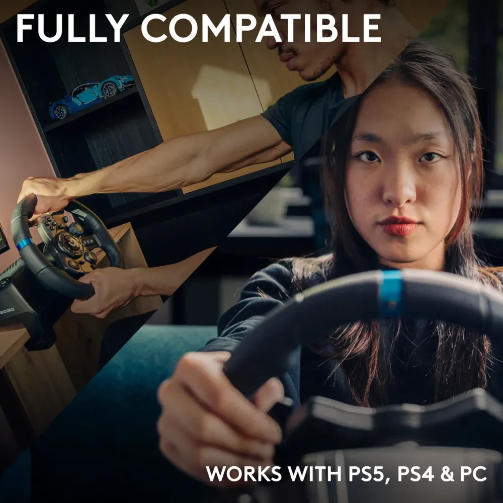Logitech G Ratt Og Pedaler|923 Driving Force Ratt for Playstation og PC