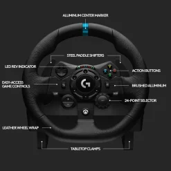 Logitech G Ratt Og Pedaler|923 Driving Force Ratt til Xbox og PC