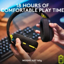 Logitech G Dataheadset|Gaming Hodetelefoner|435 Lightspeed Trådløst gamingheadset