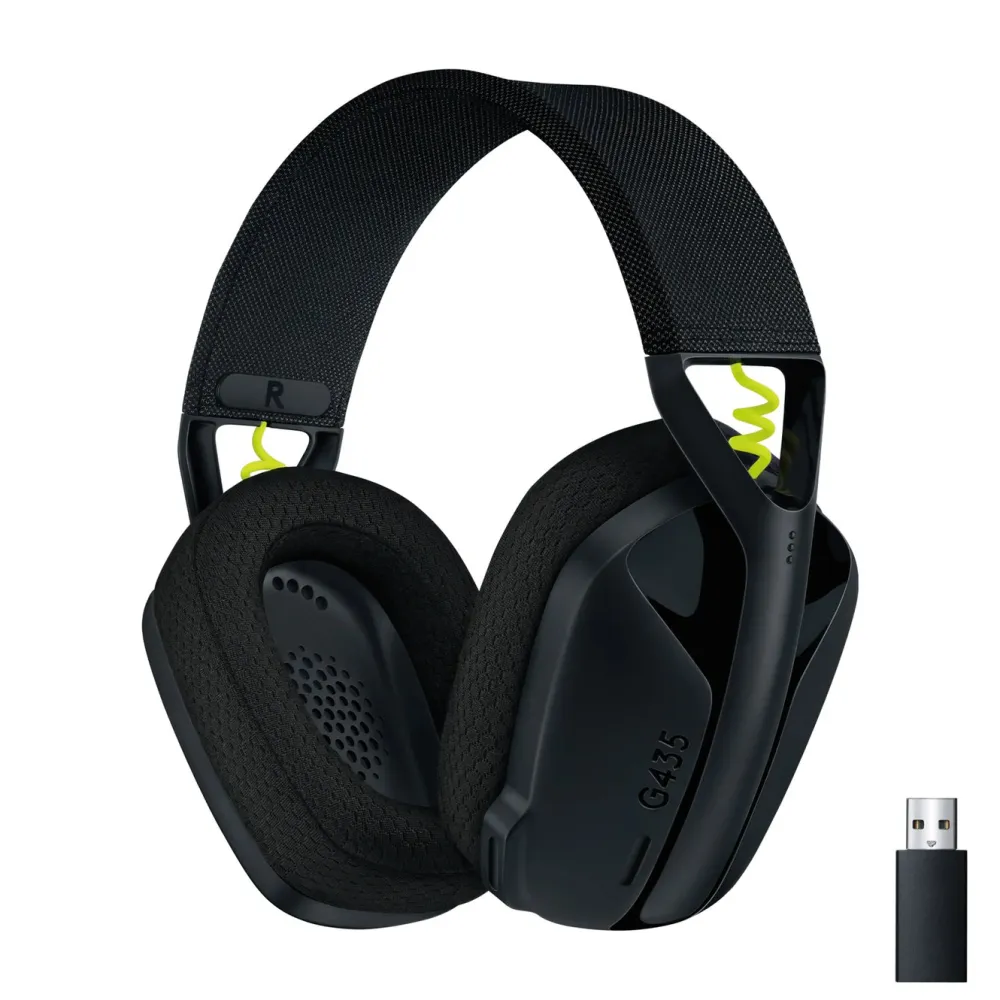 Logitech G Dataheadset|Gaming Hodetelefoner|435 Lightspeed Trådløst gamingheadset