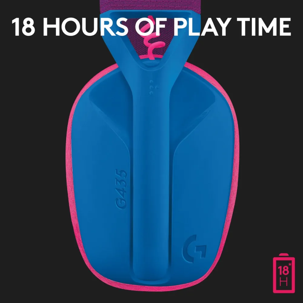 Logitech G Dataheadset|Gaming Hodetelefoner|435 Lightspeed Trådløst gamingheadset