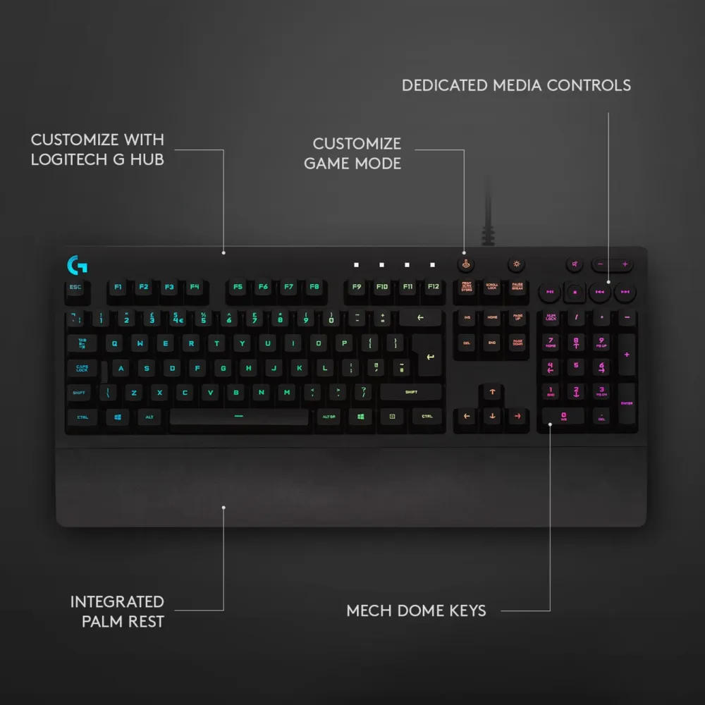 Logitech G Tastatur|Gaming Tastatur|213 Prodigy Gaming-tastatur