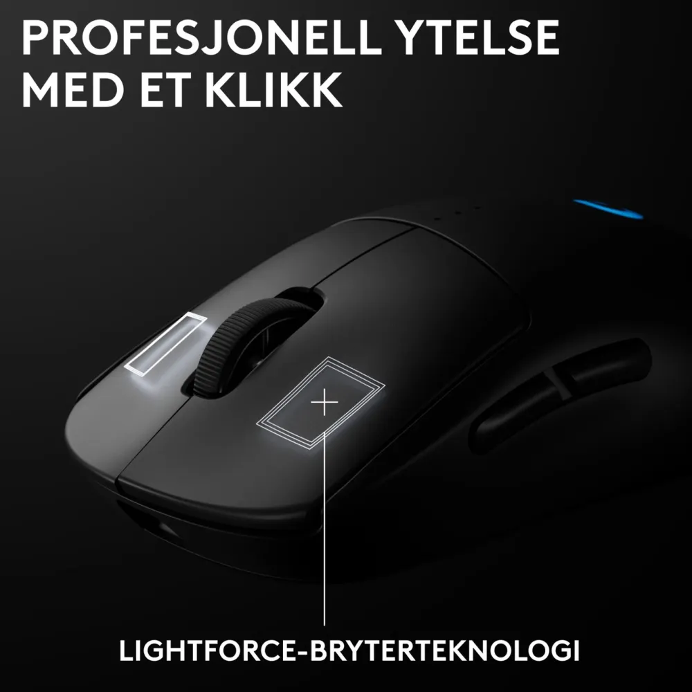 Logitech G Gaming Mus|Datamus|Pro 2 Trådløs gamingmus for proffer