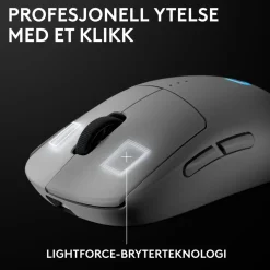 Logitech G Gaming Mus|Datamus|Pro 2 Trådløs gamingmus for proffer