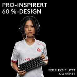 Logitech G Tastatur|Gaming Tastatur|PRO X 60 Lightspeed Trådløst gamingtastatur