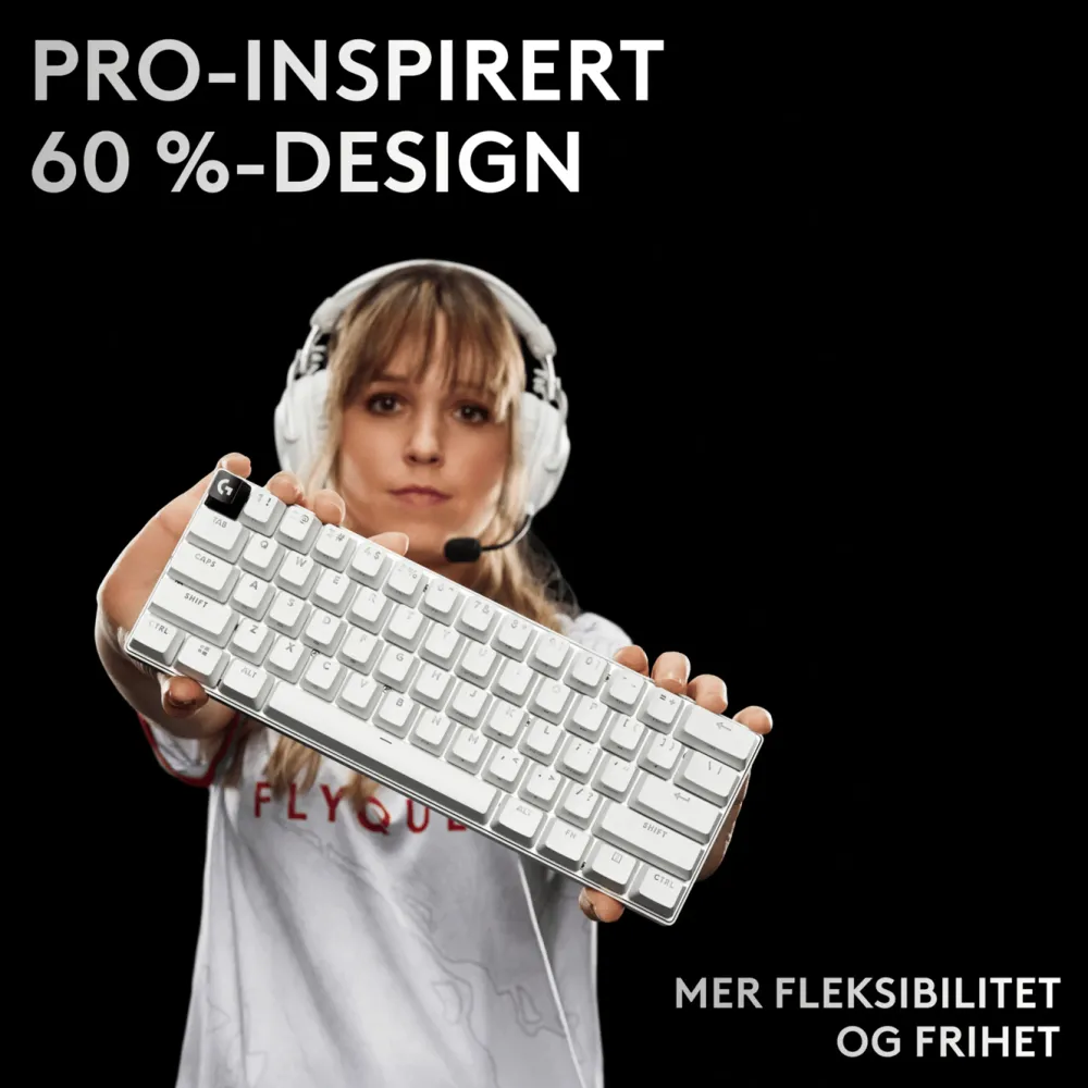 Logitech G Tastatur|Gaming Tastatur|PRO X 60 Lightspeed Trådløst gamingtastatur