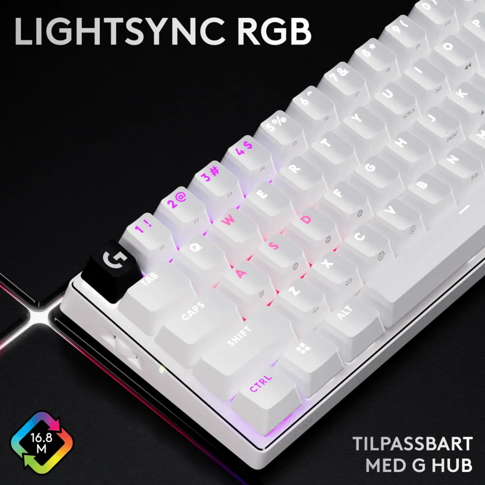 Logitech G Tastatur|Gaming Tastatur|PRO X 60 Lightspeed Trådløst gamingtastatur