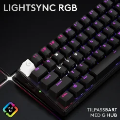 Logitech G Tastatur|Gaming Tastatur|PRO X 60 Lightspeed Trådløst gamingtastatur