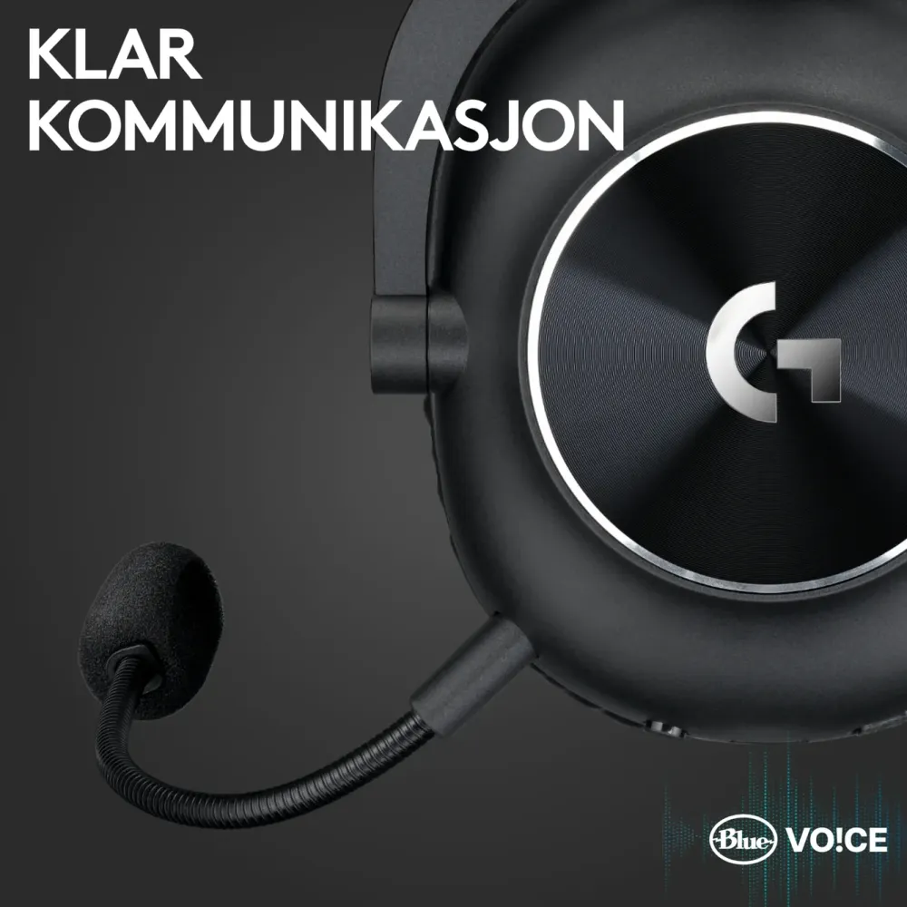 Logitech G Gaming Hodetelefoner|Pro X2 Lightspeed Trådløst headset