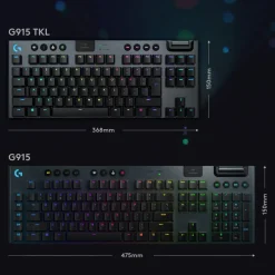 Logitech G Tastatur|Gaming Tastatur|915 TKL Mekanisk tastatur