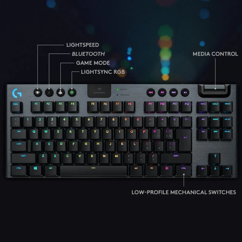 Logitech G Tastatur|Gaming Tastatur|915 TKL Mekanisk tastatur