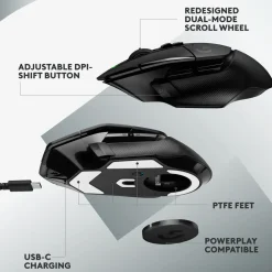 Logitech G Gaming Mus|Datamus|502 X Lightspeed Trådløs gamingmus