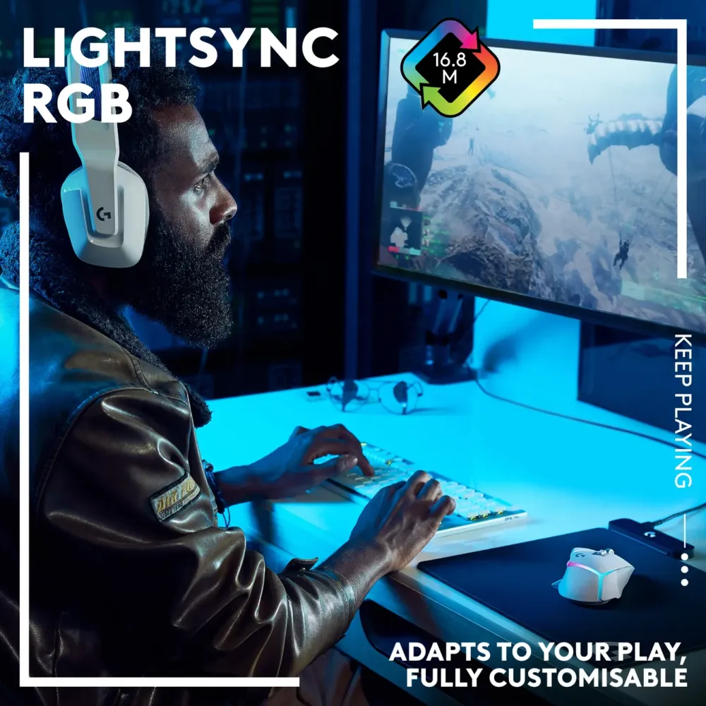 Logitech G Gaming Mus|Datamus|502 X Plus Trådløs gamingmus Svart
