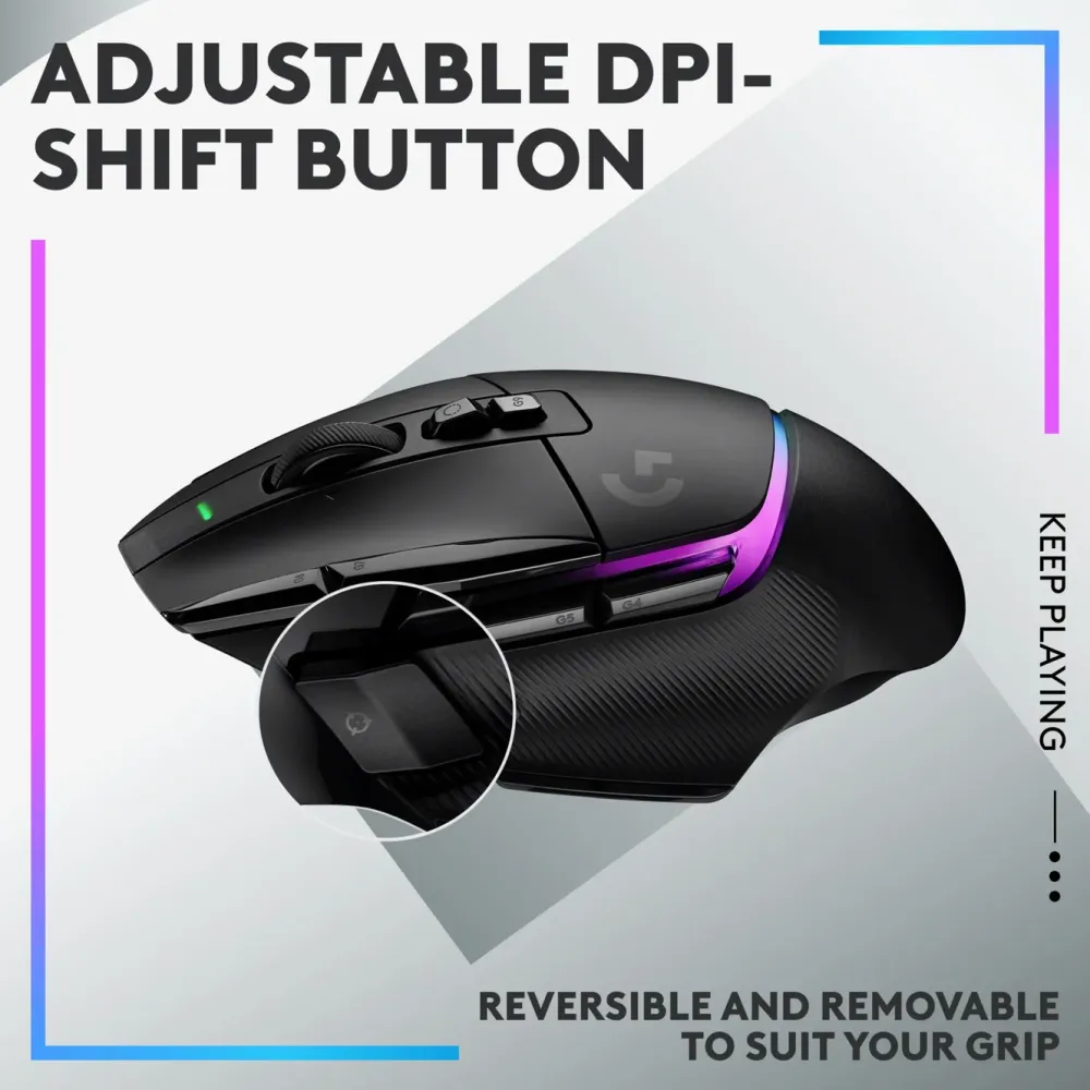 Logitech G Gaming Mus|Datamus|502 X Plus Trådløs gamingmus Svart