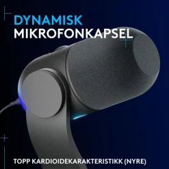 Logitech G Streaming|Mikrofoner|Yeti GX USB-mikrofon