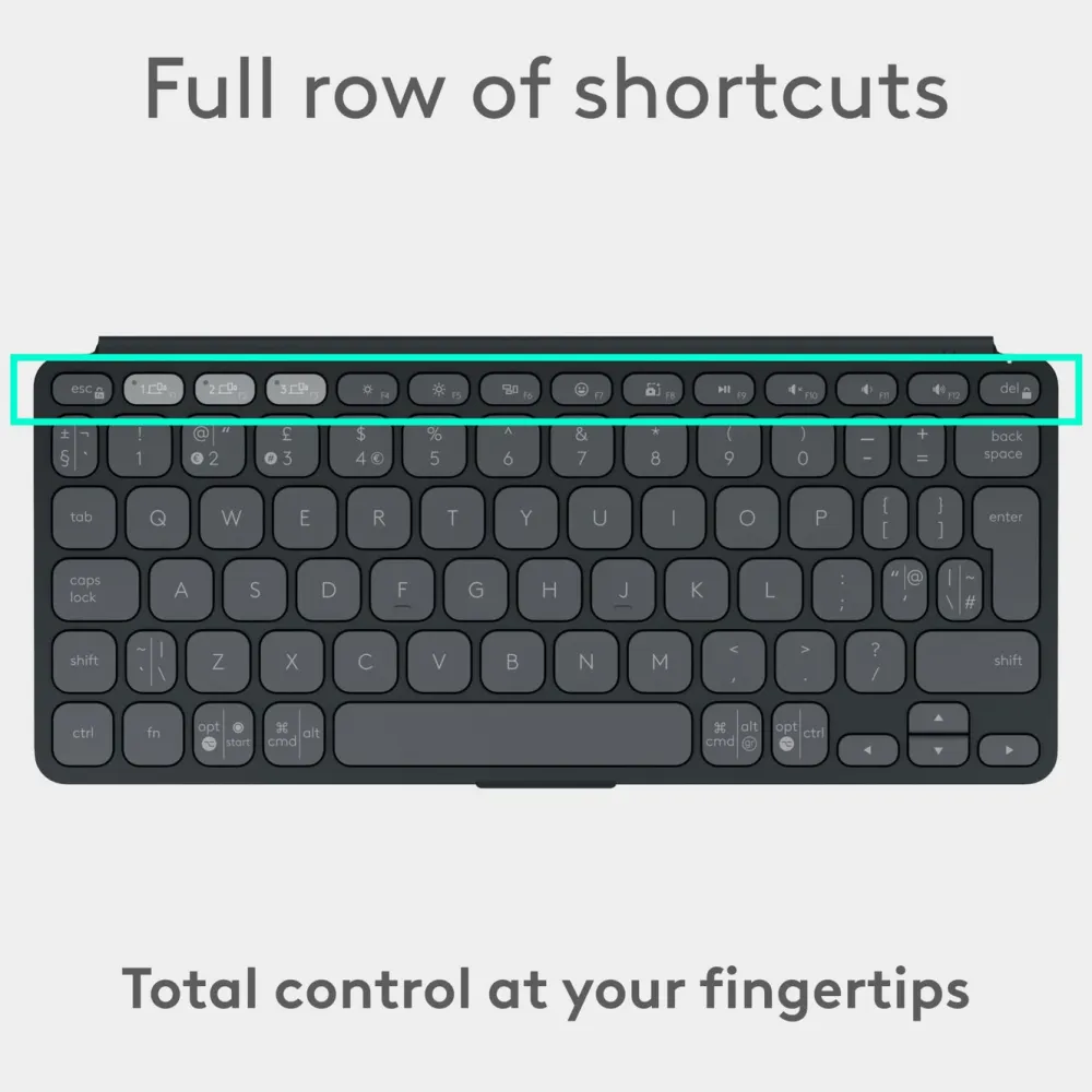 Logitech Tastatur|Gaming Tastatur|Keys-To-Go 2 Portabelt Bluetooth-tastatur