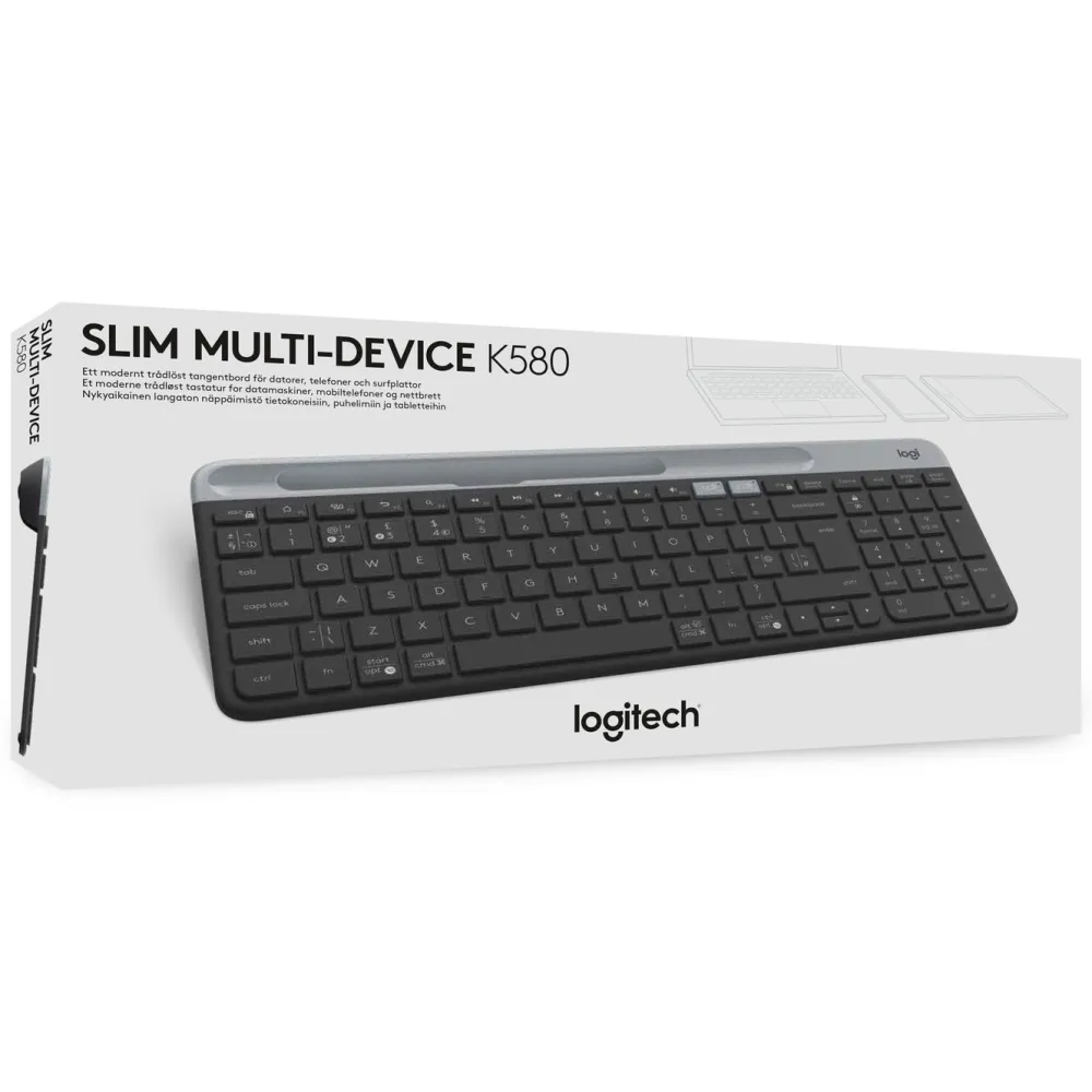 Logitech Tastatur|Gaming Tastatur|K580 Slim Trådløst tastatur