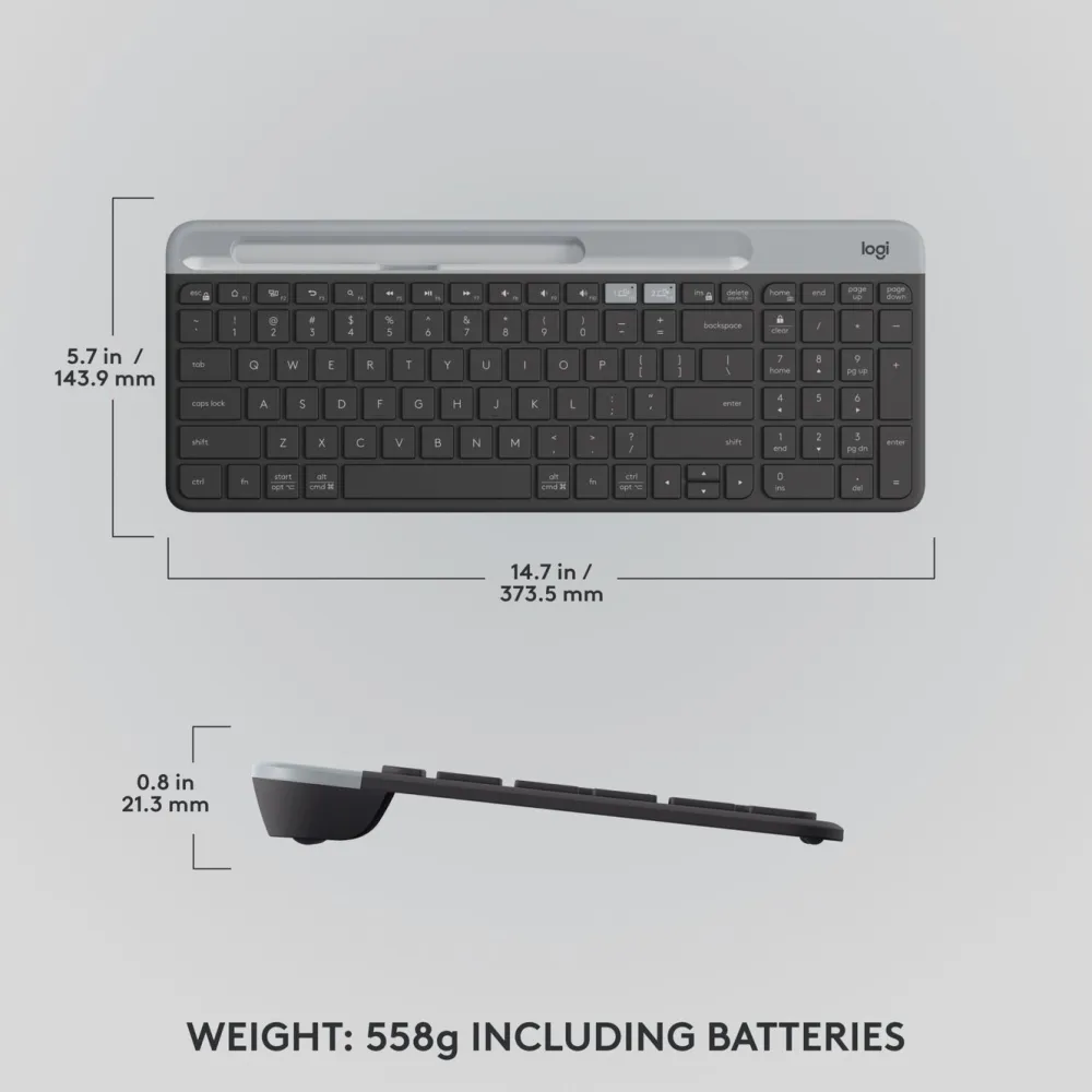 Logitech Tastatur|Gaming Tastatur|K580 Slim Trådløst tastatur
