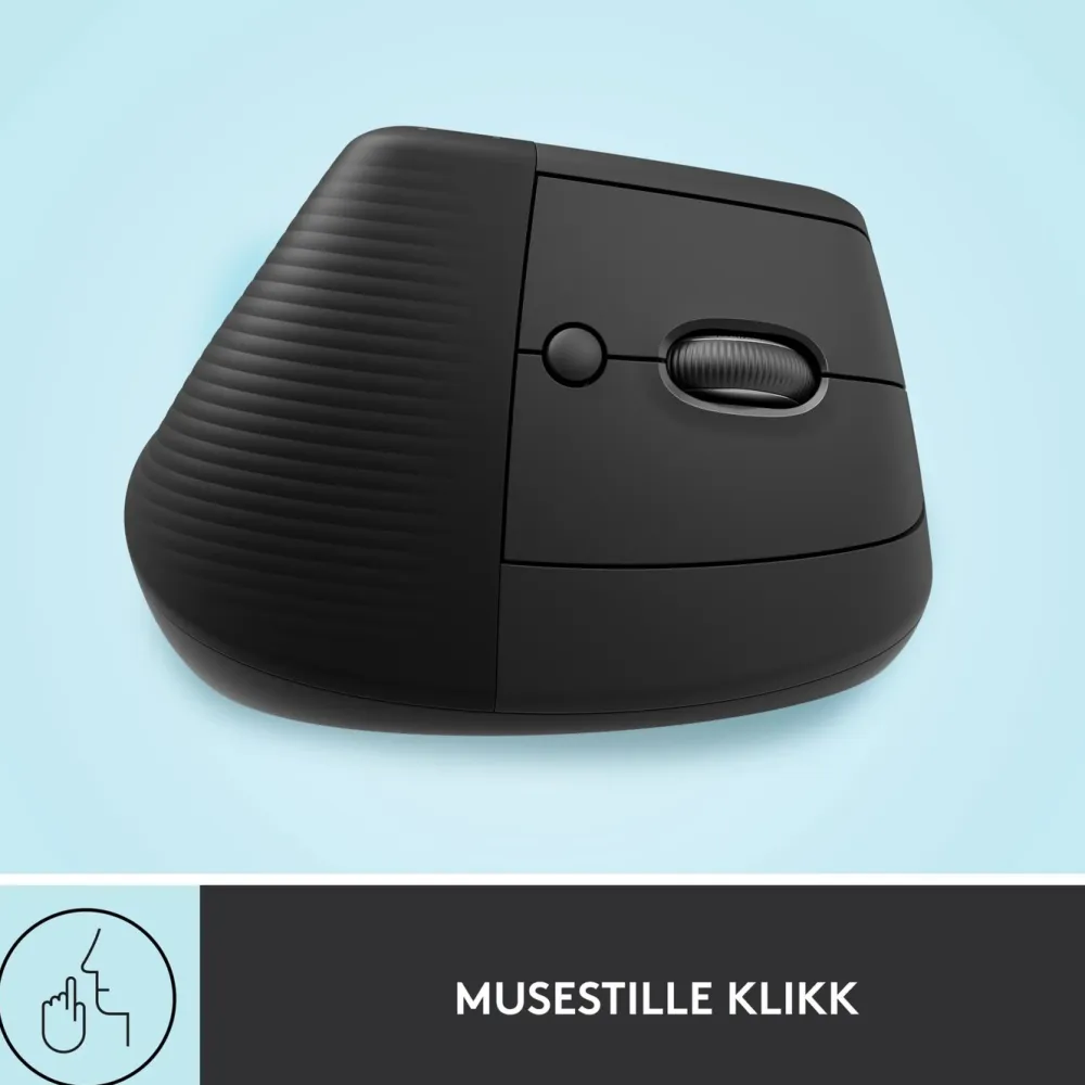 Logitech Datatilbehør|Datamus|Lift Vertikal datamus Graphite