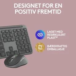 Logitech Tastatur|Gaming Tastatur|MK950 Signature Slim Trådløst tastatur og mus