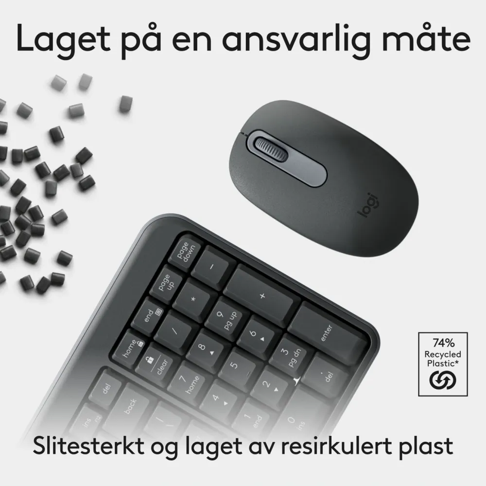 Logitech Tastatur|Gaming Tastatur|MK250 Trådløst tastatur med mus