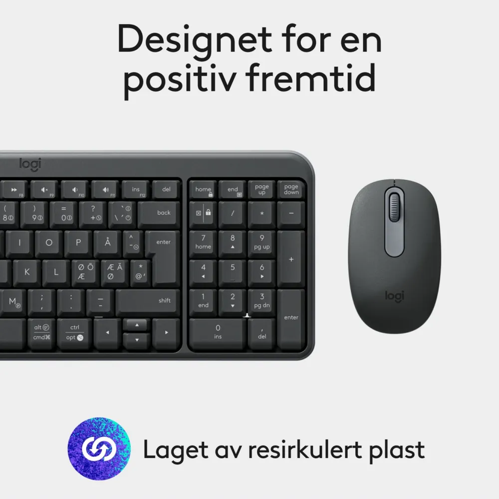 Logitech Tastatur|Gaming Tastatur|MK250 Trådløst tastatur med mus