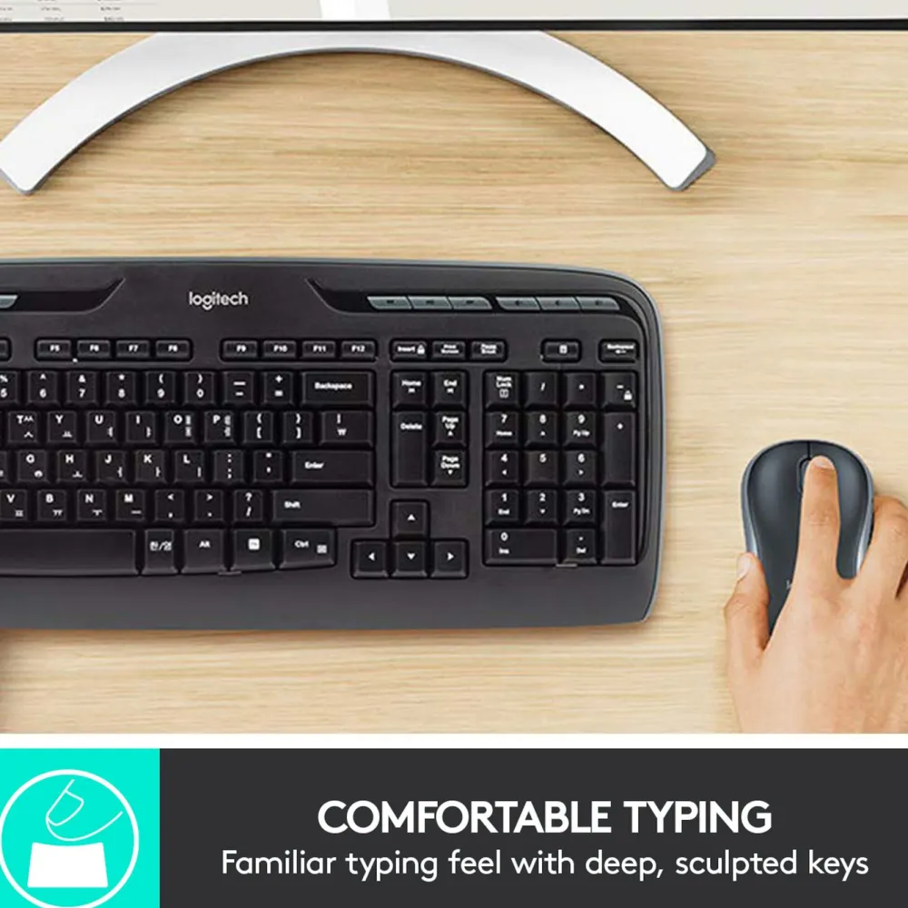 Logitech Tastatur|Gaming Tastatur|MK330 trådløst tastatur og mus