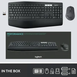 Logitech Datatilbehør|Tastatur|MK850 Trådløst tastatur og mus