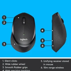 Logitech Datamus|M330 Silent Stille trådløs mus
