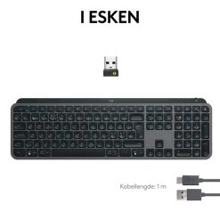 Logitech Lagring|Tegnebrett|MX Keys S Trådløst tastatur