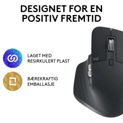 Logitech Datatilbehør|Ergonomi|Mx Master 3s Trådløs datamus
