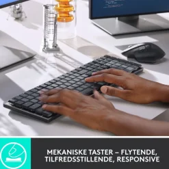Logitech Tastatur|Gaming Tastatur|Mx Mechanical Mekanisk tastatur Brown Tactile Quiet
