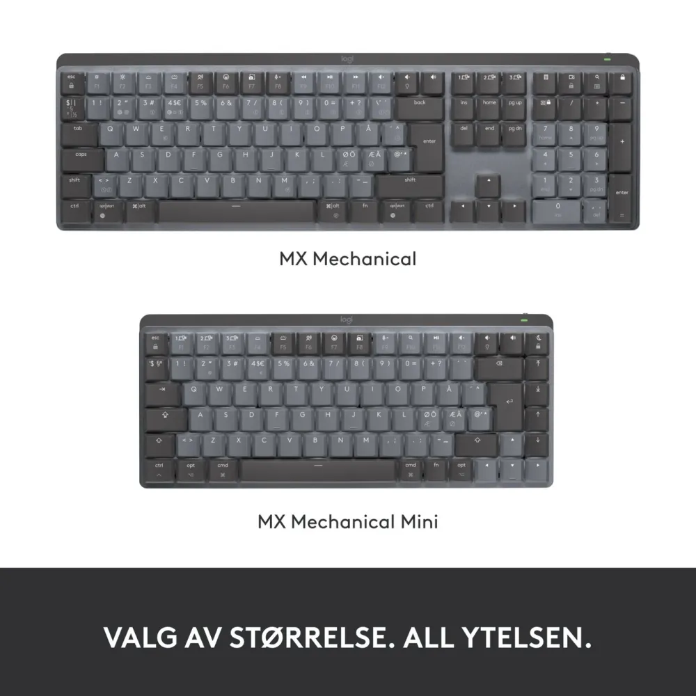 Logitech Lagring|Tegnebrett|Mx Mechanical Mini Trådløst mekanisk tastatur Brown Tactile Quiet